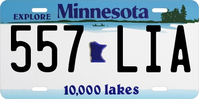 MN license plate 557LIA