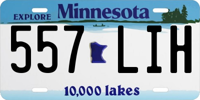 MN license plate 557LIH