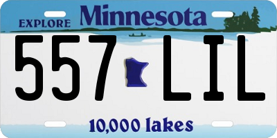 MN license plate 557LIL