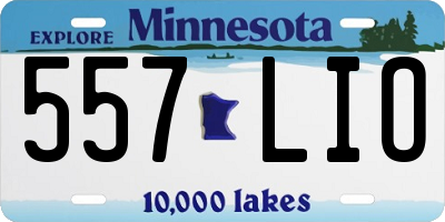MN license plate 557LIO