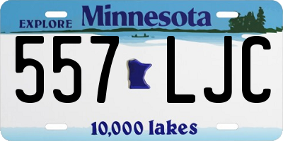 MN license plate 557LJC