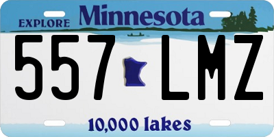 MN license plate 557LMZ