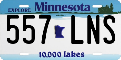 MN license plate 557LNS