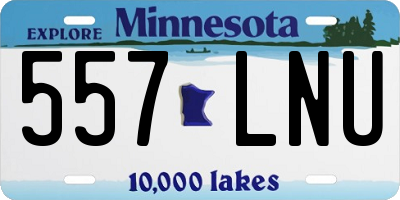 MN license plate 557LNU
