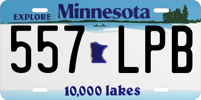 MN license plate 557LPB