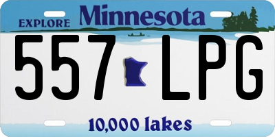 MN license plate 557LPG