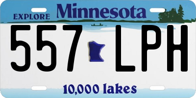 MN license plate 557LPH