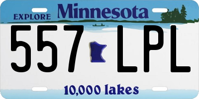MN license plate 557LPL