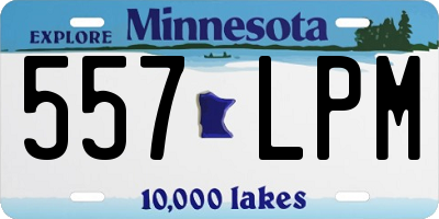 MN license plate 557LPM