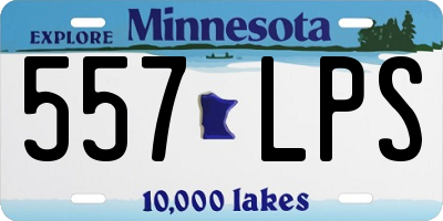 MN license plate 557LPS