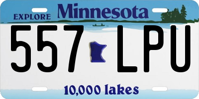 MN license plate 557LPU