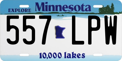 MN license plate 557LPW