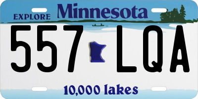 MN license plate 557LQA