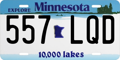 MN license plate 557LQD