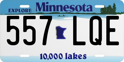 MN license plate 557LQE
