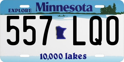 MN license plate 557LQO