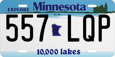 MN license plate 557LQP