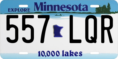 MN license plate 557LQR