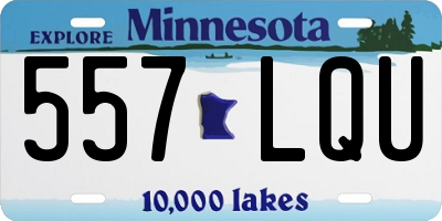 MN license plate 557LQU