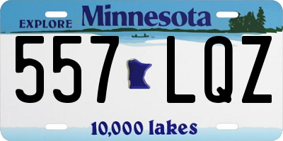MN license plate 557LQZ