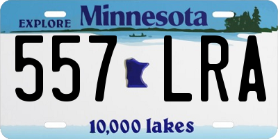 MN license plate 557LRA