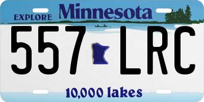MN license plate 557LRC