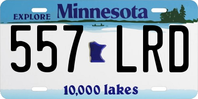 MN license plate 557LRD