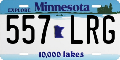 MN license plate 557LRG