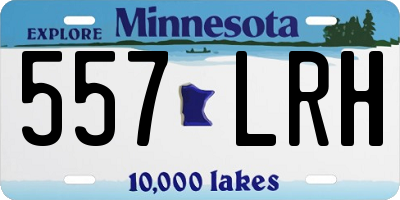 MN license plate 557LRH