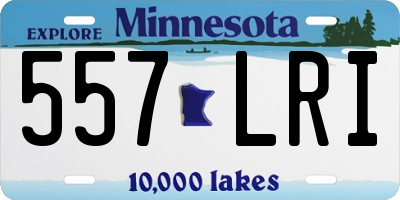 MN license plate 557LRI