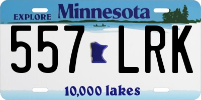 MN license plate 557LRK