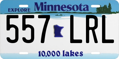 MN license plate 557LRL