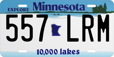 MN license plate 557LRM