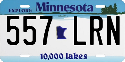 MN license plate 557LRN