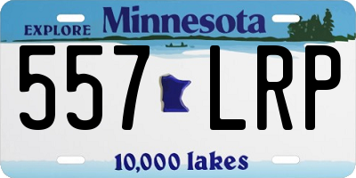 MN license plate 557LRP