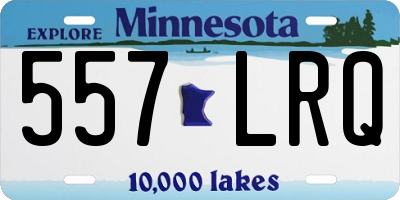 MN license plate 557LRQ