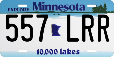 MN license plate 557LRR