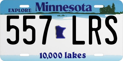 MN license plate 557LRS