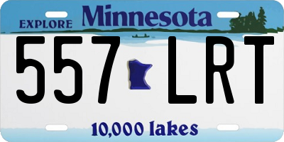 MN license plate 557LRT