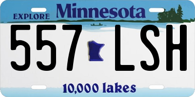 MN license plate 557LSH