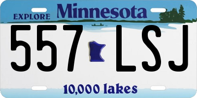 MN license plate 557LSJ