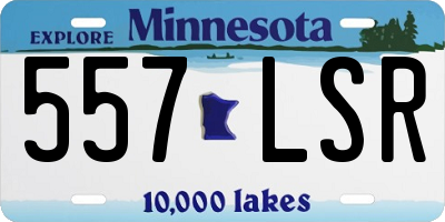 MN license plate 557LSR