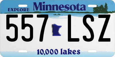MN license plate 557LSZ