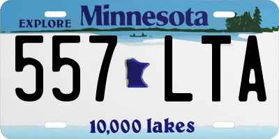 MN license plate 557LTA