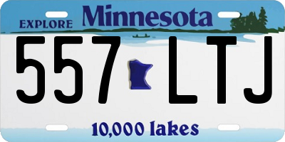 MN license plate 557LTJ