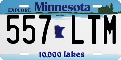 MN license plate 557LTM
