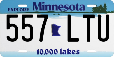 MN license plate 557LTU