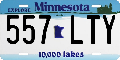 MN license plate 557LTY