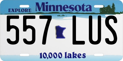 MN license plate 557LUS