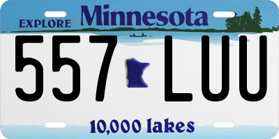 MN license plate 557LUU